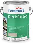 Remmers Deckfarbe hellgrau, 2,5 Liter, Deckfarbe f&uuml;r innen und au&szlig;en,