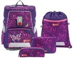 Step by Step Schulranzen-Set Space Shine, Butterfly Night, 5-teilig, lila,
