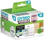 DYMO 2112286 Etiketten Rolle 25 x 25mm Polypropylen-Folie Wei&szlig; 1700 St. Permanent