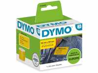 DYMO Original LabelWriter Versandetiketten/Namensschilder (Groß) | Schwarz auf gelb