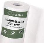 HaGa Drainagevlies 200g/m&sup2; in 1,5m x 10m als Drainage, Sandkastenvlies, Geovlies,