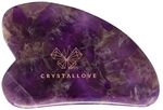 CRYSTALLOVE Gua Sha Amethyst &ndash; Gesichtsmassage Stein aus Naturstein &ndash;