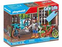 PLAYMOBIL City Life 70674 Geschenkset 'E-Bike-Werkstatt', ab 4 Jahren