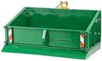 Traktor Hydraulik Heckcontainer Heckmulde Container Mulde 400 kg 120 cm gr&uuml;n