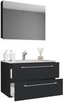 VCM 3-TLG. Waschplatz Waschtisch | Waschbecken Unterschrank Breite 80 cm |...