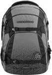 coocazoo Schulrucksack Mate &bdquo;Black Carbon&rdquo;, schwarz-grau, ergonomischer &