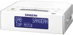 Sangean DCR-89 Uhrenradio (UKW/MW/D47-DAB Tuner, LCD), A500209, wei&szlig;, Atomic 89