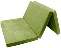 FORTISLINE Klappmatratze 120x195x8 cm - 3-teilige Faltmatratze H2, G&auml;stematratze und