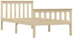 vidaXL Massivholz Bettgestell Bett Massivholzbett Holzbett Kiefernholz Einzelbett