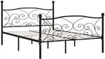 vidaXL Bettgestell mit Lattenrost Metallbett Doppelbett Bett Schlafzimmerbett