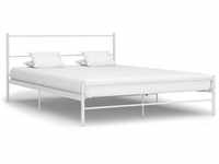vidaXL Bettgestell Zeitloses Design Metallbett Bett Schlafzimmerbett Doppelbett