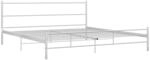 vidaXL Bettgestell Zeitloses Design Metallbett Bett Schlafzimmerbett Doppelbett