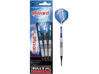 Bull's Blizzard Soft Dart 16g, Silber/Blau