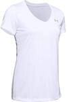 Under Armour Damen Tech Short Sleeve V - Solid, atmungsaktives Laufshirt f&uuml;r Frauen,
