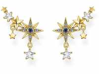 THOMAS SABO Sabo Ohrringe Ear Climber Royalty Sterne mit Steinen aus 925