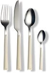 ECHTWERK Besteck Set "Basic" mit Kunststoffgriffen, Campingbesteck, Picknickbesteck,