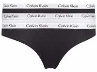 Calvin Klein Jeans Damen 3pk 000qd3588e Bikini Hose, Mehrfarbig (Black/White/Black),