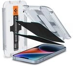 Spigen Glas.tR EZ Fit Sichtschutz Schutzfolie kompatibel mit iPhone 14 Plus, iPhone