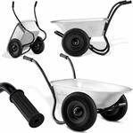 GARDEBRUK Schubkarre 2 Rad 150kg 100L Stahlfelge 2 Luftreifen Autoventil...