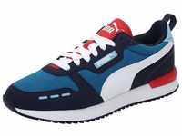 PUMA Unisex R78 Sneakers, Blau (Mykonos Blue White/Peacoat/High Risk Red), 44 EU