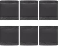 Villeroy & Boch Manufacture Rock Speiseteller quadratisch 6er Set aus Porzellan...