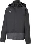 PUMA Jungen teamGOAL 23 Training Rain Jack Regenjacke, Black-Asphalt, 116