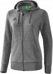 Erima Damen Basic Kapuzensweat Jacke (2072004), grau Melange, 34