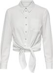 ONLY Damen Onllecey Knot Dnm Shirt Noos Bluse, Cloud Dancer 2, M EU