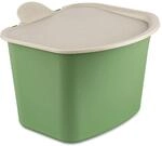 Koziol Bibo Bio M&uuml;lleimer aus Kunststoff in der Farbe Nature Leaf Green 3L, Ma&szlig;e: