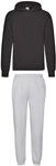 2er-Set Fruit of the Loom Hausanzug Sportanzug Jogginghose & Kapuzensweatshirt (L,