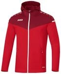 JAKO Damen Kapuzenjacke Champ 2.0, Rot/Weinrot, 44