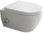 Alpenberger H&auml;nge WC Sp&uuml;lrandlos | Toilette mit Bidet Funktion | Toilettendeckel