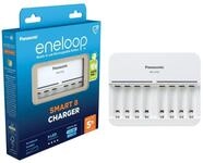 eneloop Smart Ladeger&auml;t, f&uuml;r 1-8 AA/AAA NI-MH Akkus, 5 Stunden Ladezeit, 9