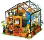 Robotime DG104 Rolife Cathy's Gew&auml;chshaus Miniatur-Puppenhaus aus Holz, Ma&szlig;e: 19.5