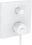 hansgrohe Wannenarmatur Finoris, Unterputz Badarmatur f&uuml;r 2 Funktionen, Mattwei&szlig;