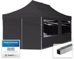 TOOLPORT Faltpavillon Faltzelt Pavillon 3x6m - 4 Seitenteile Aluminium 32mm Partyzelt