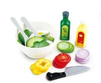 Hape Salat-Set - Gartensalat-Set, Koch-Nachahmungsspiel aus Holz, Salat-Zutaten und