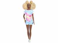 Barbie HBV14 - Fashionistas Puppe #180, groß, Blonder Afro mit Seitenwülsten,