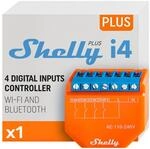 Shelly Plus i4 | WiFi- und Bluetooth-Smart-Controller mit 4 digitalen Eing&auml;ngen
