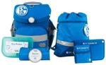 SCHOOL-MOOD - Schulranzen Set Schalke 04, 7-teilig - Timeless Air+ - ergonomischer
