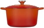 Le Creuset Br&auml;ter Signature rund hoch 24 cm Ofenrot