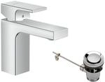 hansgrohe Waschtischarmatur Vernis Shape, Wasserhahn Bad mit Auslauf H&ouml;he 100...