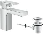 hansgrohe Vernis Shape - Waschtischarmatur mit Zugstangen-Ablauf, Wasserhahn Bad mit