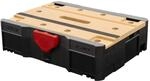 STIER Systainer T-LOC MFT BLACK-Edition, 396x296x105mm, mobile Werkbank, Spanntisch,