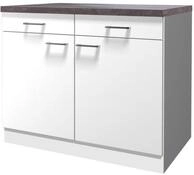 Flex-Well K&uuml;chenschrank LUCCA | Unterschrank | 2-t&uuml;rig, 2 Schubladen | Breite...
