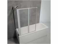 Schulte Duschabtrennung für Badewanne Smart, Höhe: 121 cm, 2-teilig mit...