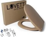 LUVETT C100 WC-Sitz Oval | SoftClose Absenkautomatik, Caramel Braun