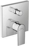 hansgrohe Wannenarmatur Vernis Shape, Unterputz Badarmatur f&uuml;r 2 Funktionen, Chrom