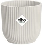 elho Vibes Fold Rund Mini 9cm Blumentopf - Seidenwei&szlig; | &empty; 9.3 x H 8.8 cm | f&uuml;r
