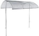 bellissa &ndash; Tomatendach h&ouml;henverstellbar von 125-185 cm - Aluminiumgewebe -